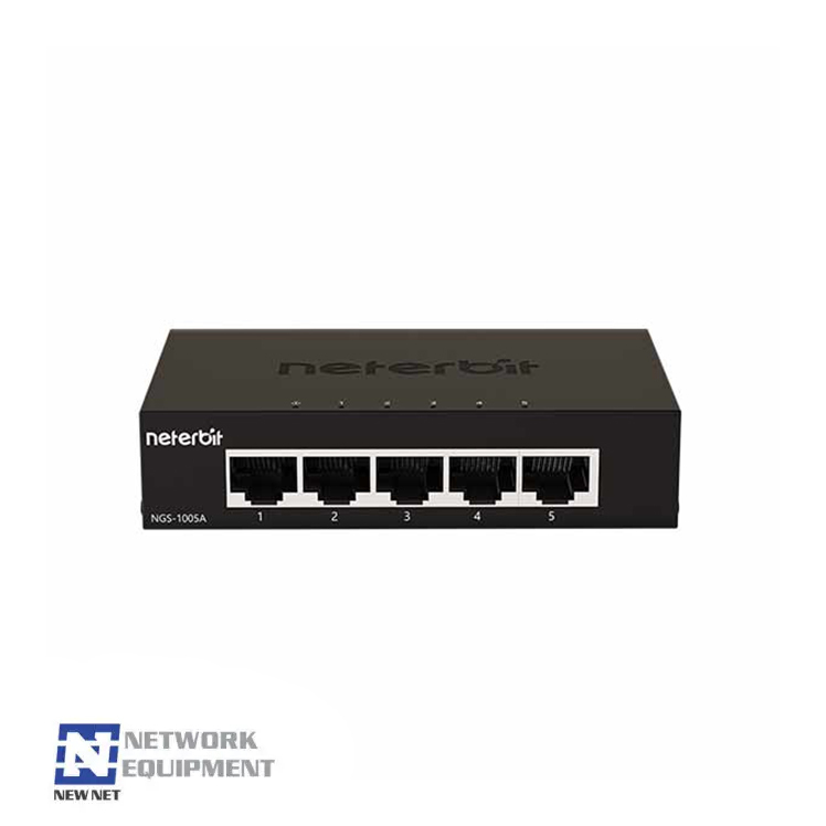 سوئیچ 5 پورت غیر مدیریتی نتربیت NETERBIT مدل NES-1005A
