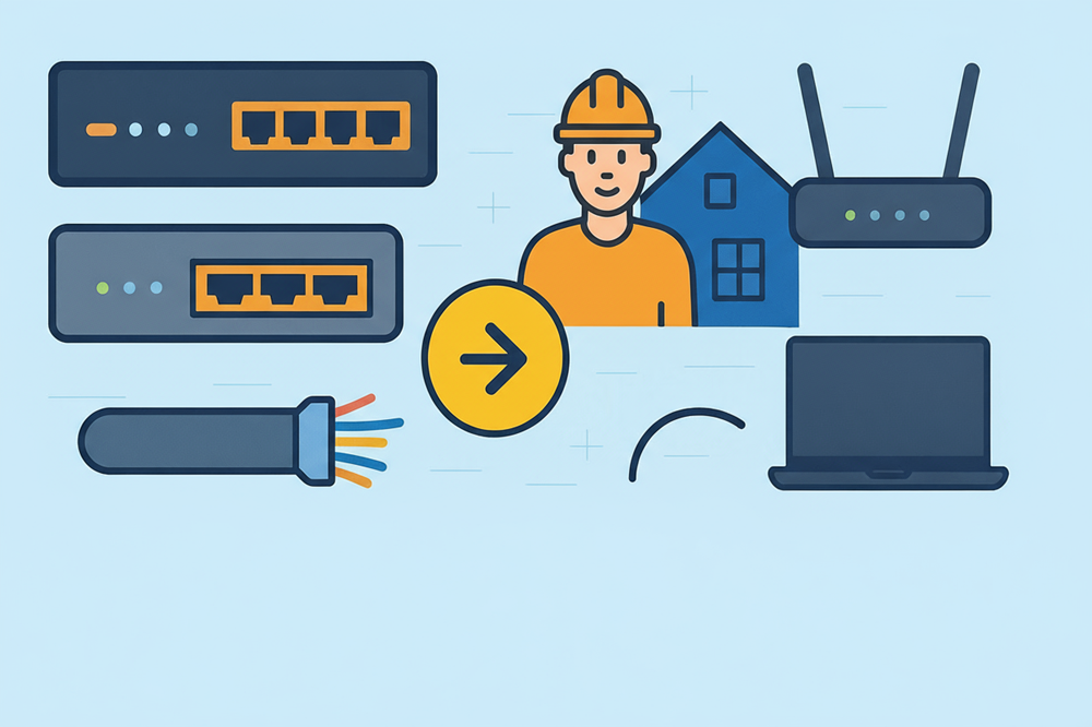 تجهیزات اکتیو FTTH: راهنمای کامل + کاربردها
